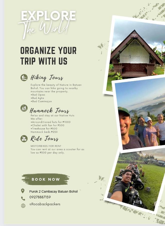 Roca'S Homestay Backpackers Chalet Batuan エクステリア 写真